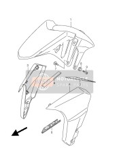 5313023H11YBD, Cover,Fr Fender, Suzuki, 0