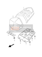 Caja trasera del asiento