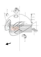 4410025F0020F, Tank Assy, Fuel (Maroon), Suzuki, 0