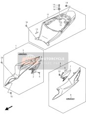 4710014J10AQX, Cubierta, Chasis, Suzuki, 0