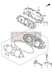 3411115H01, Lower Case Assy, Suzuki, 0