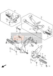 4370017G20, Footrest Assy, Pillion Lh, Suzuki, 1