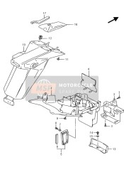 6311216GB15PK, Parafango  , Post. SV1000/K6-, Suzuki, 0