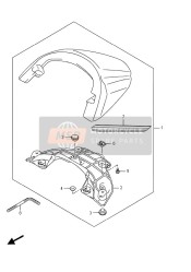 Caja trasera del asiento (VZR1800BZ E19)