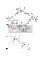 Gasklephuis slang & Gezamenlijk (GSX-R1000A)