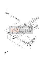 Bras oscillant arrière