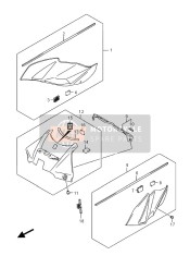 4429008J10YSF, Cover, Tank Center (Blue), Suzuki, 0