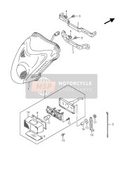 Lámpara de combinación trasera (GSX1300RAUF E19)