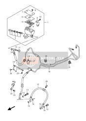 Flexible de frein avant (GSX1300RAUF E19)