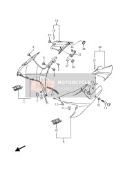 9445015J00YKV, Carenado Lateral Der., Suzuki, 0