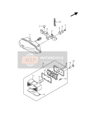 Lámpara de combinación trasera (GSX-R1000)