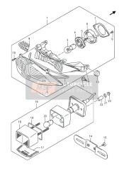 Lámpara de combinación trasera