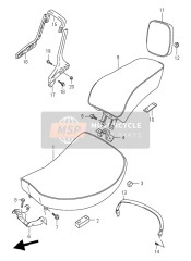 4621238A41, Handle, Pillion Rider Rh, Suzuki, 2