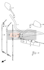 5611128K00YUS, Manubrio, Suzuki, 0