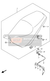 4521218K00, .Striker,Seat Lock, Suzuki, 2