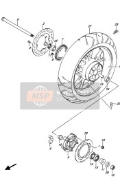 Roue arrière (DL650AUE)