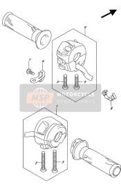 3740017K02, Switch Assy,Handle,L, Suzuki, 0