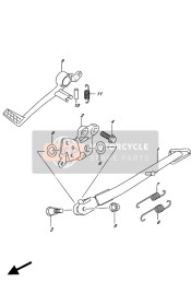 4231017K00, Seitenstaender, Suzuki, 0