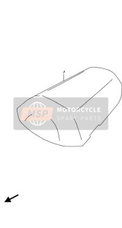 4555017810YSF, Buddyseatcover GSX-R 1000 Blau, Suzuki, 0