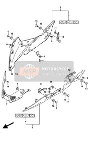 9453008J00, Soporte Revestimiento Tra.De, Suzuki, 0