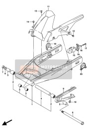 Brazo oscilante trasero (GSX-S750AZ)