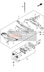 Lámpara de combinación trasera