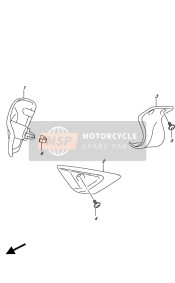 4736118K00, Framedeksel,V, Suzuki, 0