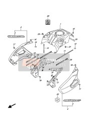 4417031J21PGZ, Cover,Fuel Tank Side,R, Suzuki, 0