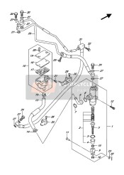 6119648H00, Guide, Rear Brake Hose, Suzuki, 4