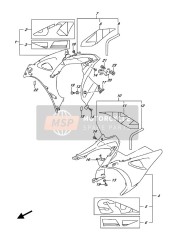 Carenado lateral (GSX-R1000A)(YWW)