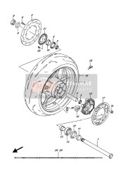 Achterwiel (GSX-R1000A)(YKV-YSF)