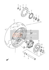 Ruota posteriore (GSX1300RAUF E19)