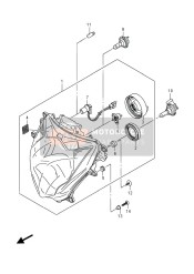 Lámpara De Cabeza (GSX-R600 UF)