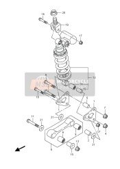 Leva cuscino posteriore (GSX-R600)