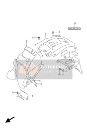 6311832E00, Cushion,Rear Fender, Suzuki, 0