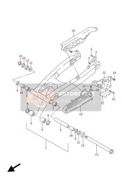 Bras oscillant arrière