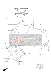 FUEL TANK FRONT COVER (GSX-R1000RZA)