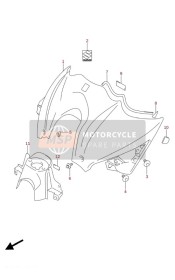 Coperchio anteriore serbatoio carburante (GSX-S1000FA,GSX-S1000FAUF)
