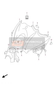 Coperchio anteriore serbatoio carburante (GSX-S1000FZA,GSX-S1000FZAUF)