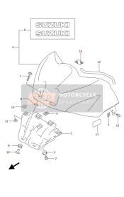FUEL TANK FRONT COVER (GSX-R1000A)