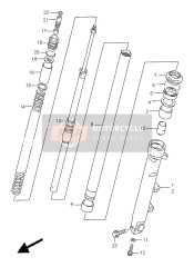 Ammortizzatore anteriore (GSF1200SA)