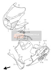 9440746E70Y0P, Cowling Assy, Under, R, Suzuki, 0