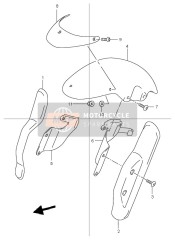 5311106F10Y3G, Fender, Front (Yellow), Suzuki, 0