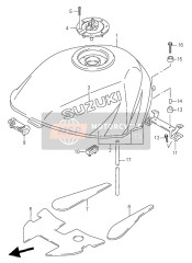 4410031E700WP, Tank Assy, Fuel (Green), Suzuki, 0