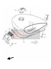 6811038E00J7J, Tape Set, Fuel Tank, Suzuki, 0