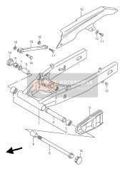 Bras oscillant arrière