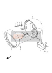 5185943H00, Plate, Headlapm Housing, Suzuki, 1