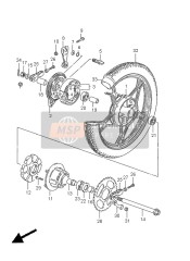 Roue arrière (GN125E)