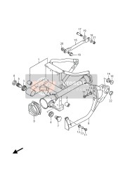 Bras oscillant arrière