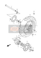 Roue arrière (GSF650SU)